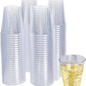 1.5 Oz Disposable Clear Cups-Shot Glasses Ideal for Whiskey, Wine Tasting