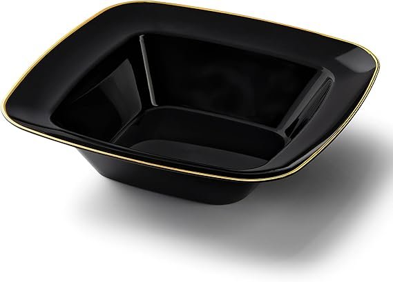 12 Oz. Disposable Plastic Elegant Premium Durable Soup Bowls for Parties Celebrations & Special Occasions - Image 2