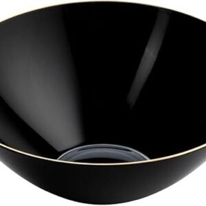 Factory Wholesale 16Oz PS Hard Plastic Large Disposable Dinnerware Tableware  Round Disposable Plastic Soup Bowls