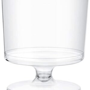 2 oz Disposable Plastic Clear Tasting Drinking Glasses