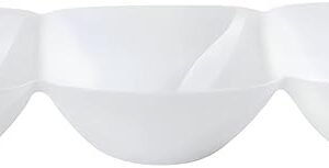 3-Section Disposable Plastic Bowls  Ideal for Entertaining and Everyday Use