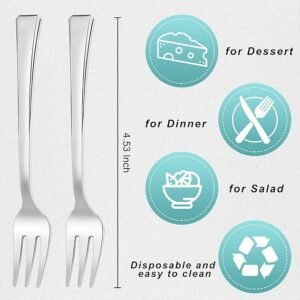 Disposable Silverware Plastic Tasting Dessert Forks for Party Wedding Catering