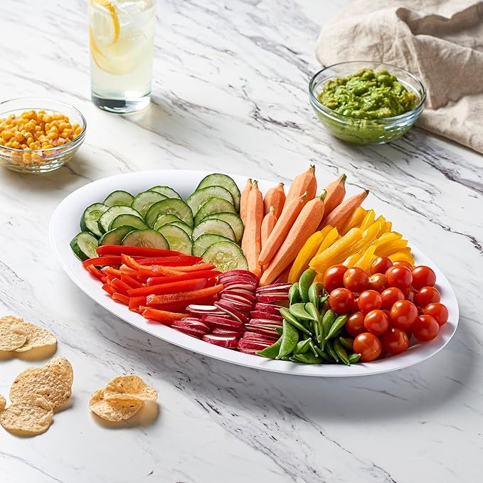 Disposable Plastic Oval Serving Trays - Image 2