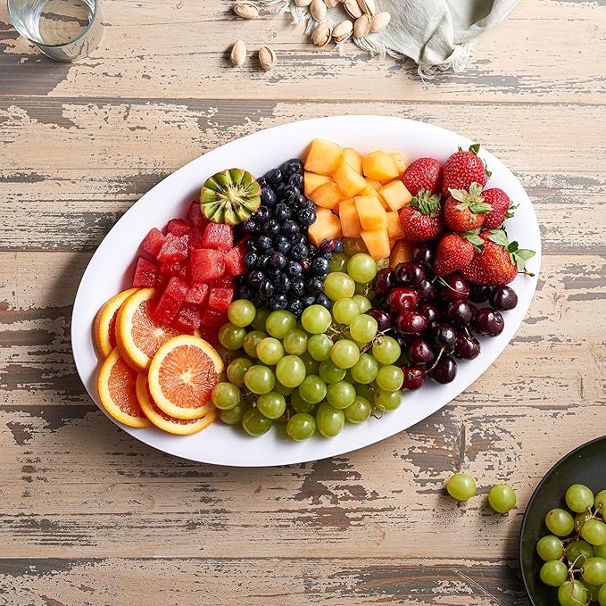 Disposable Plastic Oval Serving Trays - Image 4