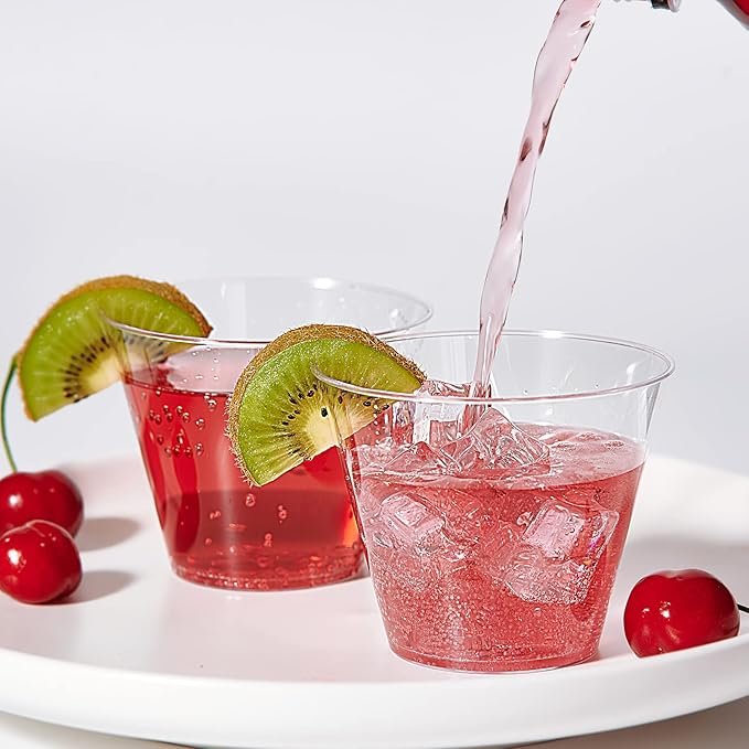 9Oz 275Ml Wholesale Clear Drink Party Wedding Tableware Disposable Plastic Wine Glass Cup - Image 2