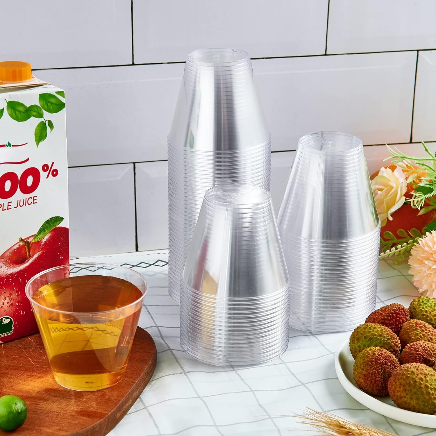 9Oz 275Ml Wholesale Clear Drink Party Wedding Tableware Disposable Plastic Wine Glass Cup - Image 4