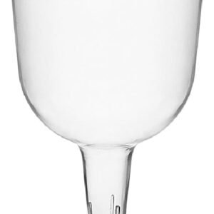 Disposable Party Wedding Goblet Plastic Clear Wine Glass
